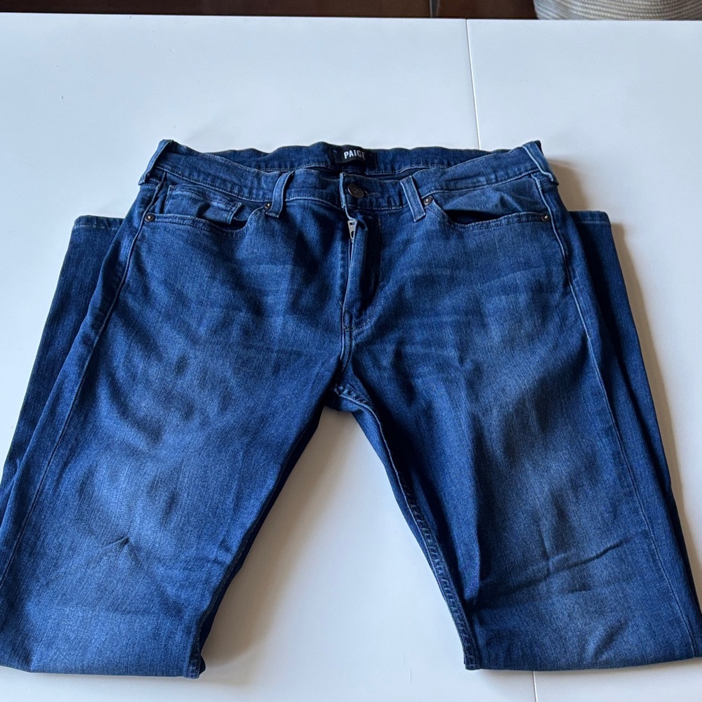 PAIGE Men's Indigo Relaxed Jeans